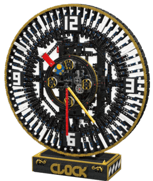 Motorized Mechanical Gear Clock